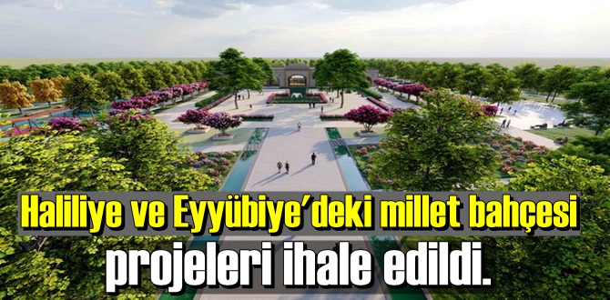 Şanlıurfa'nın iki ilçesinde millet bahçesi çalışmaları başladı