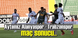 7 kasım Aytemiz Alanyaspor - Trabzonspor maç sonucu