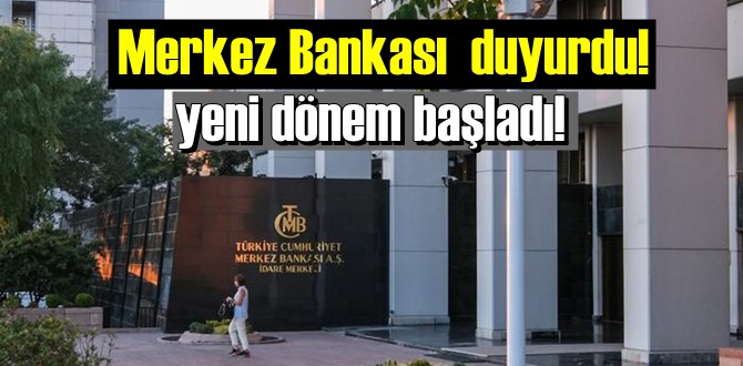 Merkez Bankası duyurdu! Para transferinde yeni dönem başladı!