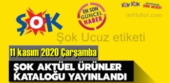 11 kasım 2020 Çarşamba/ ŞOK aktüel ürünler kataloğu açıklandı!