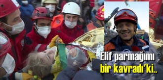 Elif parmağımı bir kavradı'ki