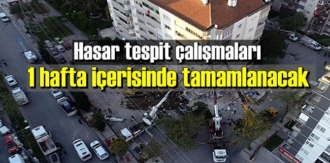 İzmir'de enkaz bölgeleri etrafındaki alanda tarama çalışmaları yürütülüyor