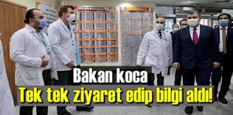 Bakan Koca Tek tek ziyaret edip bilgi aldı!