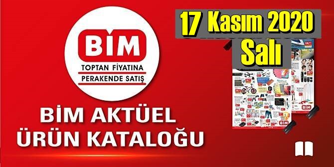 17 Kasım 2020 Salı/ BİM aktüel ürünler kataloğu açıklandı!