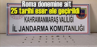 Kahramanmaraş’ta tarihi eser operasyonu, tarihi sikkeler ele geçirildi!
