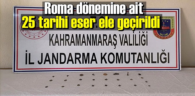 Kahramanmaraş’ta tarihi eser operasyonu, tarihi sikkeler ele geçirildi!