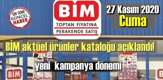 BİM aktüel ürünler kataloğu açıklandı