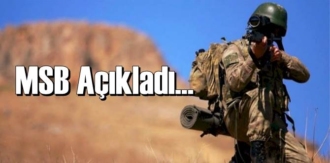 MSB açıklama yaptı, son 1 ayda 134 terörist etkisiz hale getirildi!