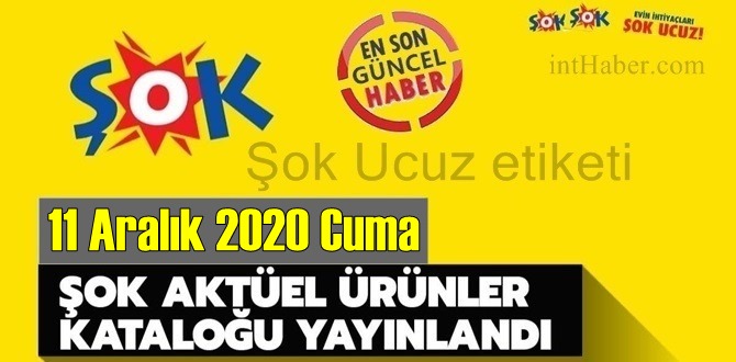 11 Aralık 2020 Cuma/ ŞOK aktüel ürünler kataloğu açıklandı