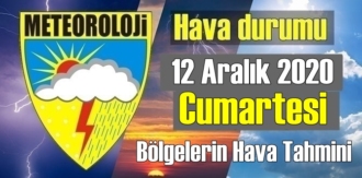 Hava durumu 12 Aralık 2020 Cumartesi, Bugün Hava nasıl olacak?