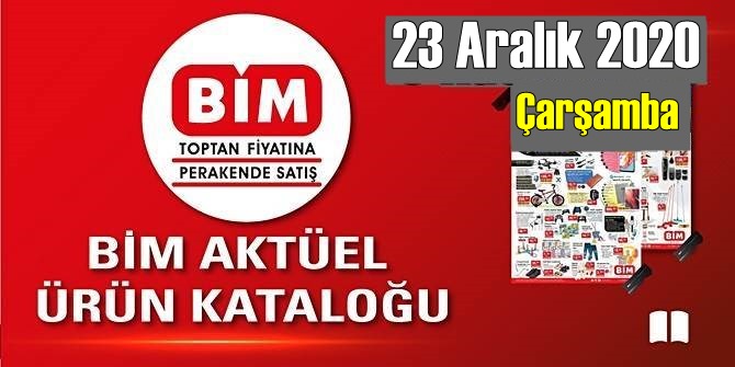 23 Aralık 2020 Çarşamba BİM aktüel ürünler kataloğu açıklandı