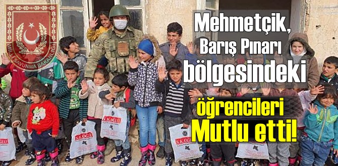 Mehmetçik, Barış Pınarı bölgesindeki öğrencileri Mutlu etti!