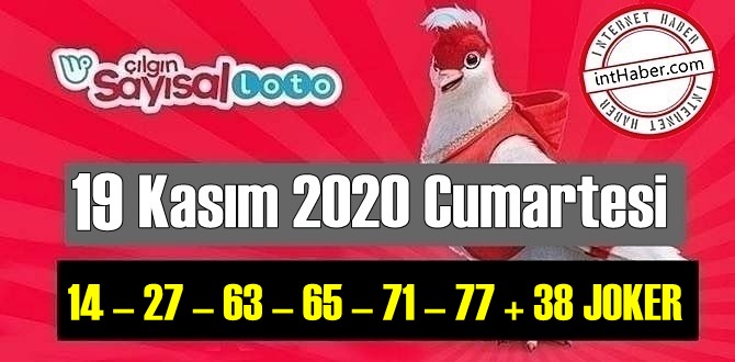 Sayısal Loto çekiliş sonuçları 19 Aralık 2020 Cumartesi belli oldu! 9 – 53 – 62 – 90 – 27 – 13 + 24 JOKER oldu