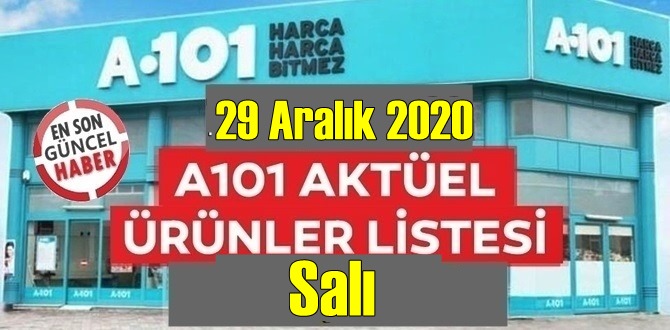 29 Aralık 2020 Salı / A101 Aktüel Ürünler Kataloğu paylaşıldı