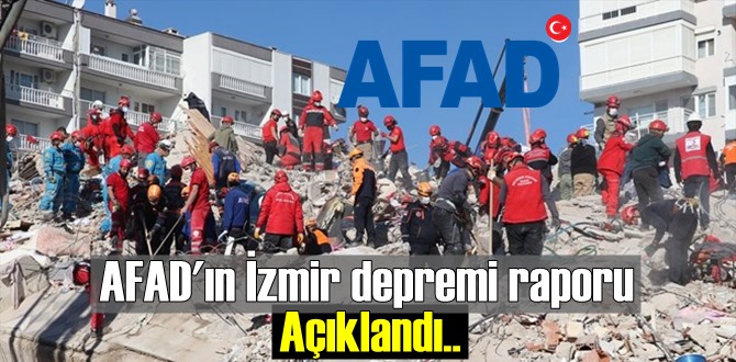 Beklene İzmir Raporunu AFAD açıkladı, Beton kalitesi ve yetersiz dedi.