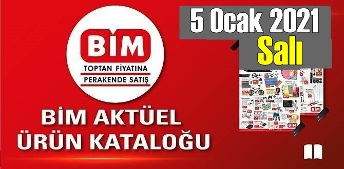 5 Ocak 2021 Salı BİM aktüel ürünler kataloğu açıklandı