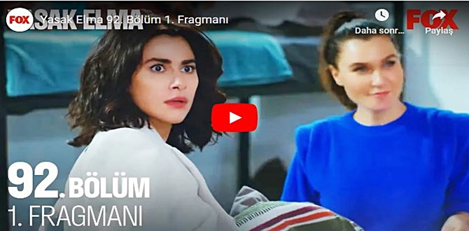 30 Aralık – Yasak Elma 92.Bölüm Fragmanına bakıver