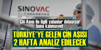 Çin Aşısı ile ilgili yalanlar dolaşıyor buna kanmayın!