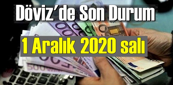 1 Aralık 2020 salı Ekonomi’de Döviz piyasası, Döviz güne nasıl başladı