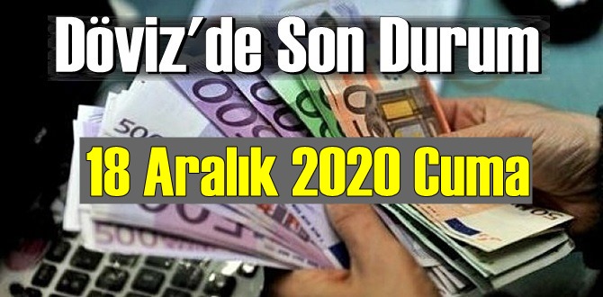 18 Aralık 2020 Cuma Ekonomi’de Döviz piyasası, Döviz güne nasıl başladı