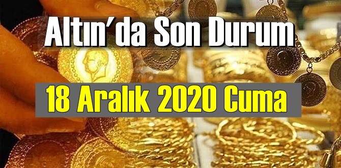 18 Aralık 2020 Cuma Ekonomi’de Altın piyasası, Altın güne nasıl başlıyor