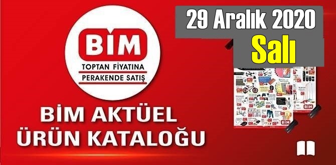 29 Aralık 2020 salı BİM aktüel ürünler kataloğu açıklandı