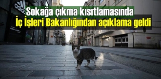 Sokağa çıkma kısıtlamasında İç İşleri Bakanlığından açıklama!