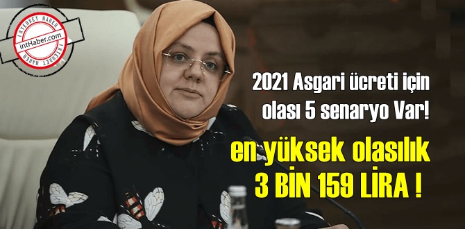 2021 Asgari ücreti için olası 5 senaryo Var! en yüksek olasılık 3 BİN 159 LİRA