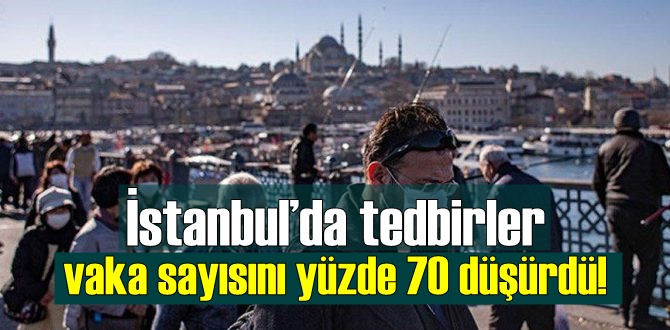 İstanbul’da tedbirler vaka sayısını yüzde 70 düşürdü!