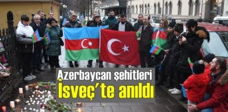 Azerbaycanlılar, İsveç'te Şehit Askerleri için anma programı düzenledi