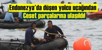 Endonezya'da düşen yolcu uçağından Ceset parçalarına ulaşıldı!