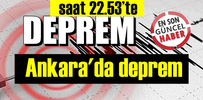 Ankara’da 4.5 şiddetinde deprem panik yarattı! halk dışarlara fırladı