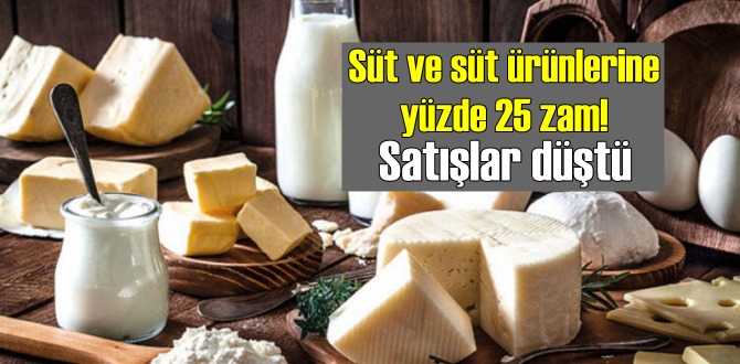 Süt ve süt ürünlerine gelen Zam'lar, Satışları bariz bir şekilde düşürdü!