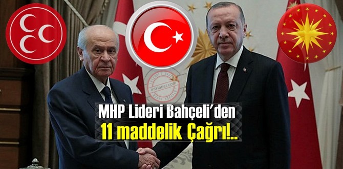 MHP Lideri Bahçeli'den 11 maddelik önemli açıklama!