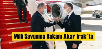 Milli Savunma Bakanı Akar Irak'ta resmi ziyaret gerçekleştiriyor.