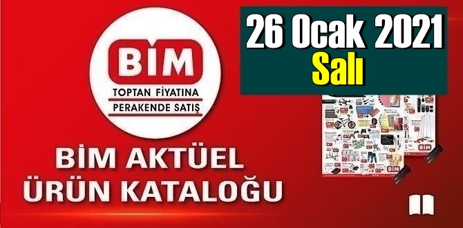 26 Ocak 2021 Salı BİM aktüel ürünler kataloğu açıklandı