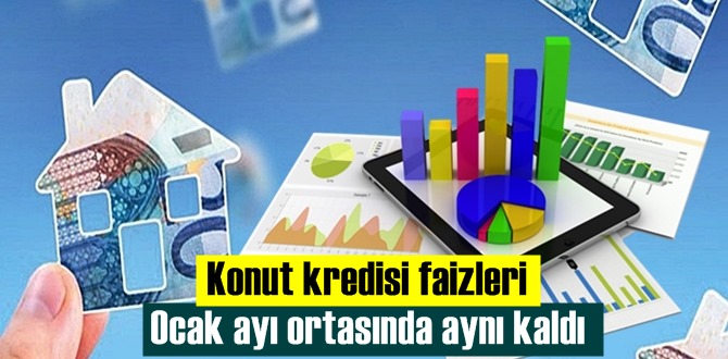 Konut kredisi faizleri Ocak ayı ortasında aynı kaldı