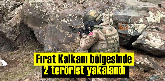 Fırat Kalkanı mıntıkasında PKK/KCK/PYD/YPG bağlantılı 2 terörist yakalandığı açıklandı