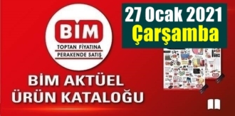 27 Ocak 2021 Çarşamba BİM aktüel ürünler kataloğu açıklandı