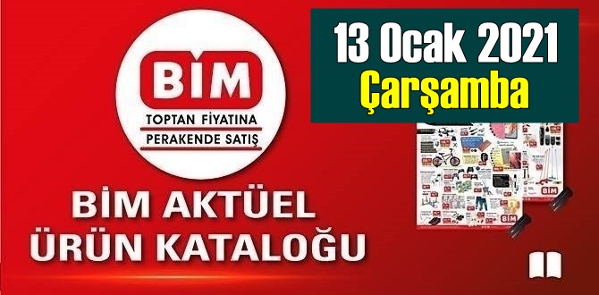 13 Ocak 2021 Çarşamba BİM aktüel ürünler kataloğu açıklandı