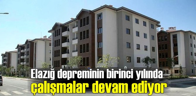 Elazığ'da depremden sonra 1 yıl içinde 8 bin konut üretildi