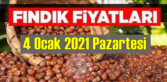 4 Ocak 2021 Pazartesi Türkiye günlük Fındık fiyatları, Fındık bugüne nasıl başladı