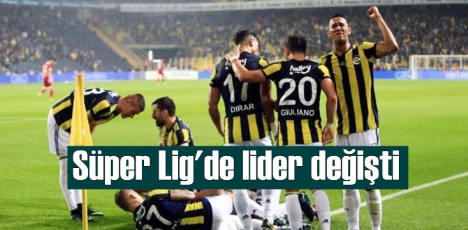 Süper Lig'in 22. haftasında 45 puanla fenerbahçe lider oldu