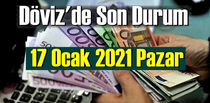 17 Ocak 2021 Pazar Ekonomi’de Döviz piyasası, Döviz güne nasıl başladı