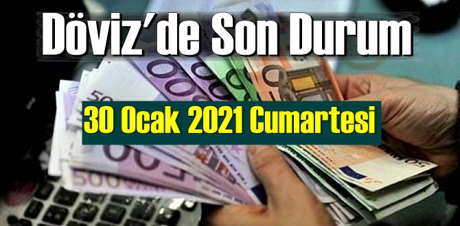 30 Ocak 2021 Cumartesi Ekonomi’de Döviz piyasası, Döviz güne nasıl başladı