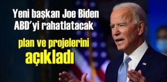 Yeni başkan Joe Biden, ABD'yi rahatlatacak plan ve projelerini açıkladı