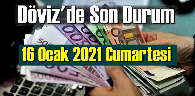 16 Ocak 2021 Cumartesi Ekonomi’de Döviz piyasası, Döviz güne nasıl başladı