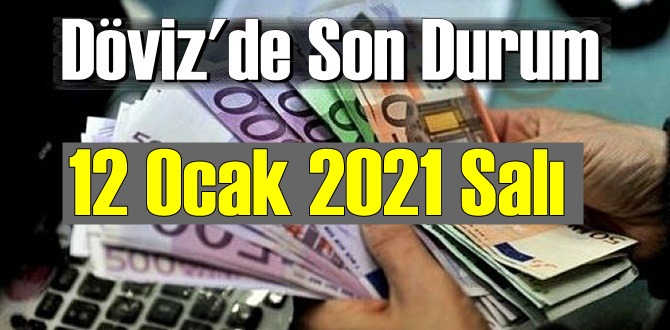 12 Ocak 2021 Salı Ekonomi’de Döviz piyasası, Döviz güne nasıl başladı