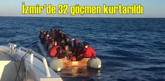 Yunan unsurları bunu hep yapıyor! Dikili açıklarında lastik bot içerisinde 32 göçmen kurtarıldı!