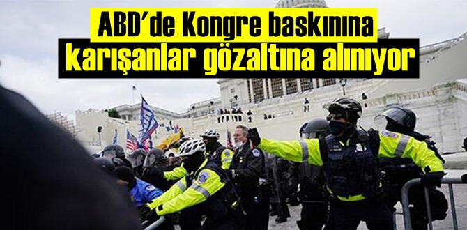 Düğmeye basıldı! ABD'de Kongreyi basanlar tek tek gözaltına alınıyor!